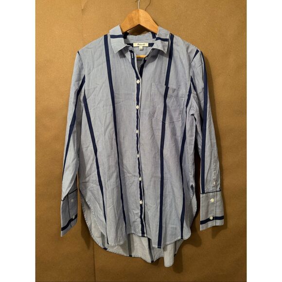 NWT Madewell Stripped Button Down - Picture 1 of 5